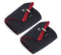 Mile High Life Serviette de golf | Serviettes gaufrées à trois plis | Tissu en microfibre de qualité supérieure | Avec mousqueton robuste