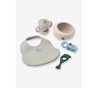 Mileah coffret repas silicone bleu grisé TU