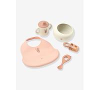 Mileah coffret repas silicone rose poudré TU