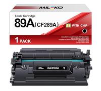 MILEKO 89A Cartouche de toner de rechange pour imprimante HP 89A CF289A 89X CF289X compatible avec Enterprise M507 M507dn M507dng M507n M507x MFP M528 M528dn M528f M528c M528z (noir, 1 pièce)