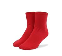 MILENA Chaussettes Femme Coton 37-41 Sans Couture - Chaussettes Douces et Respirantes, Style Minimaliste, Élégance Discrète, Confort Idéal pour Tous les Jours, Rouge