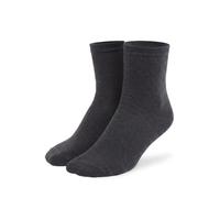 MILENA Chaussettes Femme Coton 37-41 Sans Couture - Chaussettes Douces et Respirantes, Style Minimaliste, Élégance Discrète, Confort Idéal pour Tous les Jours, Gris foncé chiné