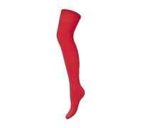 MILENA Chaussettes hautes au-dessus du genou pour femme - Bas polyvalents, confortables et à la mode pour réchauffer vos jambes usage quotidien, le travail, le cosplay et le sport, Red