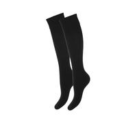 MILENA Chaussettes Hautes Femme Confortables - Style Élégant et Tendance Pour Cosplay, Sport ou Quotidien - Look Mode Assuré - Chaussettes Longues Blanches, Noir