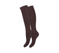 MILENA Chaussettes Hautes Femme Confortables - Style Élégant et Tendance Pour Cosplay, Sport ou Quotidien - Look Mode Assuré - Chaussettes Longues Blanches, Marron