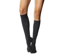 MILENA Chaussettes Hautes Femme Confortables - Style Élégant et Tendance Pour Cosplay, Sport ou Quotidien - Look Mode Assuré - Chaussettes Longues Blanches, Graphite