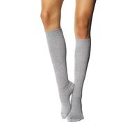MILENA Chaussettes Hautes Femme Confortables - Style Élégant et Tendance Pour Cosplay, Sport ou Quotidien - Look Mode Assuré - Chaussettes Longues Blanches, Mélange clair