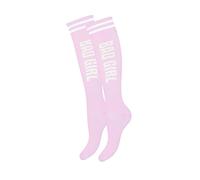 MILENA Chaussettes Longues Femmes Confortables - Style Décontracté Élégant, Pour Cosplay, Cadeau Tendance, S’adapte à Toutes Tenues, Taille 37-41 - rosa-bad-girl
