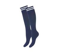 MILENA Chaussettes Longues Femmes Confortables - Style Décontracté Élégant, Pour Cosplay, Cadeau Tendance, S’adapte à Toutes Tenues, Taille 37-41 - bleu marine