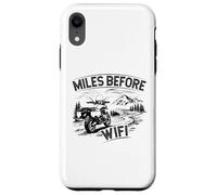 Miles Before Breakfast Biker Coque pour iPhone XR