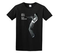 Miles Davis A Tribute to Jack Johnson Men's T-Shirt Unisex Black Cotton Print Tee Shirts XXL