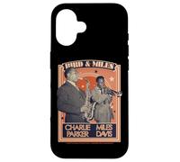 Miles Davis Charlie Parker et Miles Davis Coque pour iPhone 16