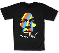 Miles Davis Colors Face Image T Shirt Black M