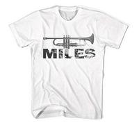 Miles Davis Jazz Men's T-Shirt Unisex White Cotton Print Tee Shirts XL