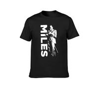 Miles Davis Jazz Trumpet Music Men's T-Shirt Unisex Black Cotton Print Tee Shirts XL