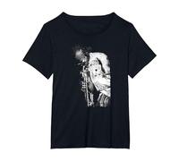 Miles Davis Jouant à Londres 1986 par Stephen Wright T-Shirt, Femme Grandes Tailles, Noir, 6X