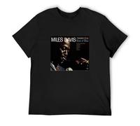 Miles Davis Kind of Blue T-Shirt Graphic Printed Mens Black Mens Unisex Tee XXL