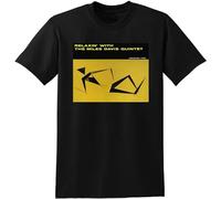 Miles Davis Relaxin with The Miles Davis Quintet Men's T-Shirt Unisex Black Cotton Print Tee Shirts M