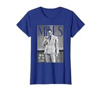 Miles Davis Simply Cool T-Shirt, Femme, Bleu Royal, M