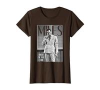Miles Davis Simply Cool T-Shirt, Femme, Marron, M