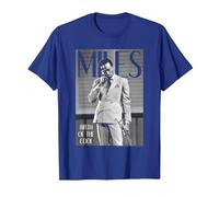 Miles Davis Simply Cool T-Shirt, Homme, Bleu Royal, M