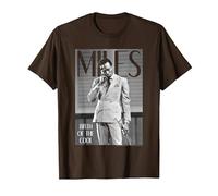 Miles Davis Simply Cool T-Shirt, Homme, Marron, M