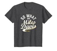 Miles Davis, So What Collegiate Script, 1959 T-Shirt, Enfant, Chiné Foncé, 3 Ans