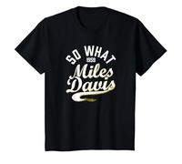 Miles Davis, So What Collegiate Script, 1959 T-Shirt, Enfant, Noir, 12 Ans