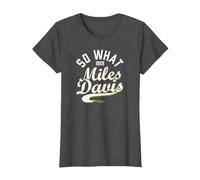 Miles Davis, So What Collegiate Script, 1959 T-Shirt, Femme, Chiné Foncé, S
