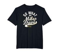 Miles Davis, So What Collegiate Script, 1959 T-Shirt, Homme Grandes Tailles, Noir, 3X Tall
