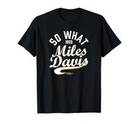 Miles Davis, So What Collegiate Script, 1959 T-Shirt, Homme, Noir, 6XL