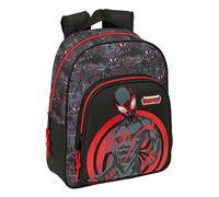 MILES MORALES - Sac à dos scolaire pour enfants, idéal pour les enfants de différents âges, confortable et polyvalent, qualité et résistance, 27 x 10 x 33 cm