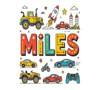 Miles Personalized Sketch Book: Glossy Cover with 100+ Pages for drawing, coloring and using imagination. First few sheets have idea starters. ... go, and better than screens and electronics.