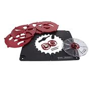 Milescraft 1207 Design/Inlay Kit, kit de gabaris de routeurs, noir et rouge, petit