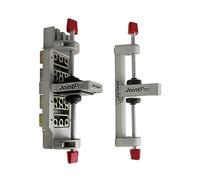 Milescraft 1311 Joint Pro Professional Gabarit de cheville auto-serrant en acier Qualité professionnelle Comprend 4 bagues de guidage pour chevilles de 6,35 mm, 1,6 cm et 0,95 cm