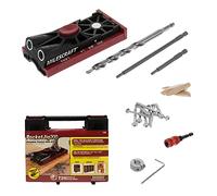Milescraft 1325 Pocket Jig 200 Kit complet de gabarit double ou double poche Facile à utiliser Guide de perçage de poche Gabarit à vis avec tous les accessoires