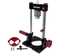 Milescraft 1348 Drill Mate PRO - Guide de forage portable robuste, mandrin de 1,2 cm, fixation de gabarit de perçage de précision pour percer des trous inclinés ou droits, fixation de guide de perçage