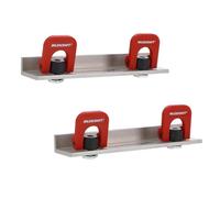 Milescraft 4032 Cam Stop XL Lot de 2 arrêts longs à réglage rapide en T anodisés, 14,5 cm de long avec levier à came, profil bas pour planches de 1,9 cm ou plus épaisses.
