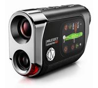 MilESEEY Télémètre de Golf 1200M G1, Tactile & GPS avec Mesure de Pente | 43000+ parcours préenregistrés, écran bicolore rouge-vert, verrouillage drapeau <0,1s + alerte vibrante, zoom 6x