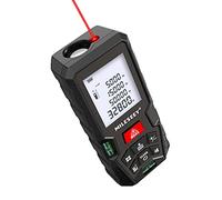 MiLESEEY Télémètre Laser, 100m Mètre Laser avec 2 Niveaux à Bulle, précision de±2mm, écran LCD rétroéclairé et Mode pythagore, Mesure la Distance, la Surface et Le Volume (D5T-100M)