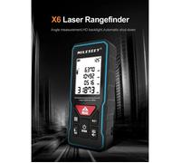 MiLESEEY Télémètre laser avec angle X6 60m Distance/Volume/Niveau automatique/Vertical automatique