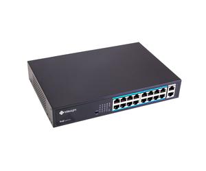 Milesight Switch PoE industriel 200W | Switch PoE+ industriel 16 ports MS-S0216-GL