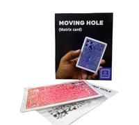 MilesMagic Gimmick Matrice de trous mobiles du magicien | Tour classique hautement visuel | Tour de carte creux impossible | Pour la magie de rue | Pour les tours de magie sur scène