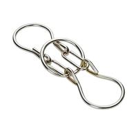 MilesMagic Magician's Horseshoe Puzzle Metal Gimmick Ring Add Remove Classic Real Brain Teasing Magic Trick