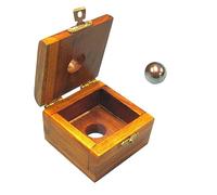 MilesMagic Magician's Steel Ball Thru Glass Gimmick Box Pénétration à travers une feuille de verre solide Mentalisme pour véritable gros plan rue ou scène Illusion Magic Trick