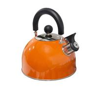 Milestone Camping 24860 Bouilloire sifflante de Camping Durable et légère avec Bec verseur et poignée résistante à la Chaleur Orange métallique Idéal pour Le Camping, la pêche, Les ateliers et Les
