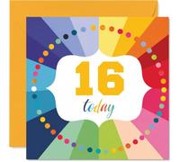 Milestone Carte d'anniversaire 16 ans avec inscription « Bursting with