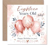 Milestone Carte d'anniversaire 18 ans Motif dix-huit et fabuleux