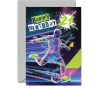 Milestone Carte d'anniversaire 21 ans « Kick off Their 21st in Style »