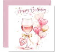 Milestone Carte d'anniversaire 60 ans Raise a Glass to Sixty